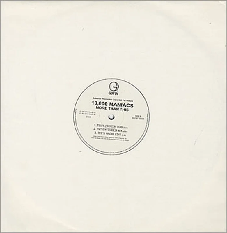 10,000 Maniacs More Than This UK Promo 12" vinyl