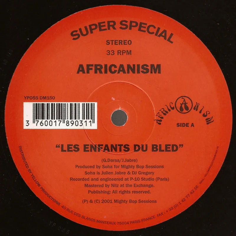 12" Single: Africanism, Soha - Les Enfants Du Bled