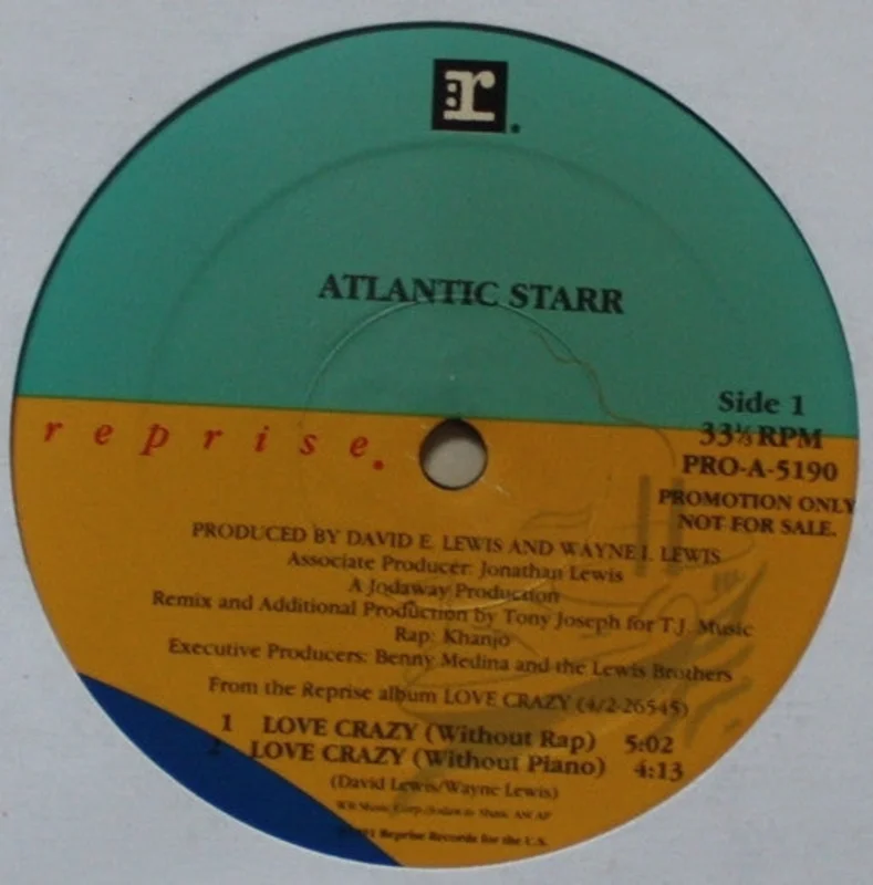 12" Single: Atlantic Starr - Love Crazy