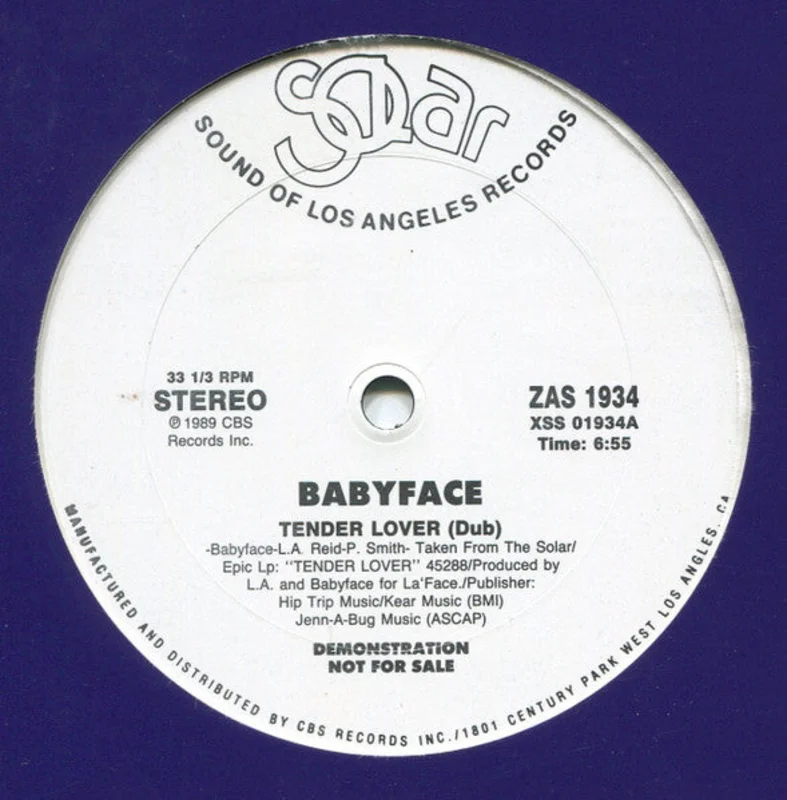 12" Single: Babyface - Tender Lover (Dub)