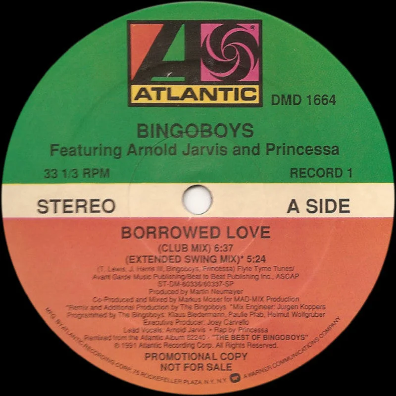 12" Single: Bingoboys, Arnold Jarvis, Princessa - Borrowed Love