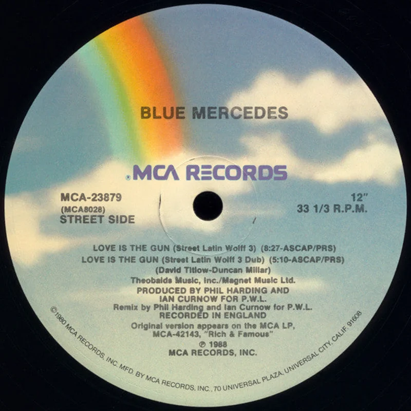 12" Single: Blue Mercedes - Love Is The Gun
