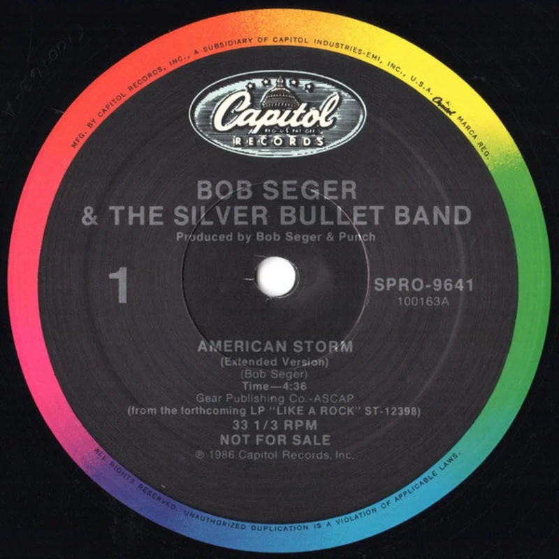 12" Single: Bob Seger And The Silver Bullet Band - American Storm (Extended Version)