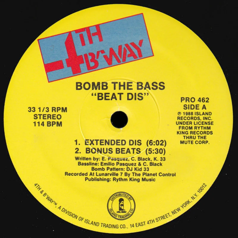 12" Single: Bomb The Bass - Beat Dis