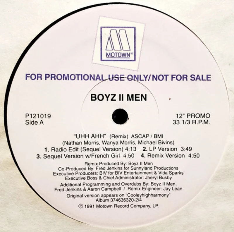12" Single: Boyz II Men - Uhh Ahh (Remix)