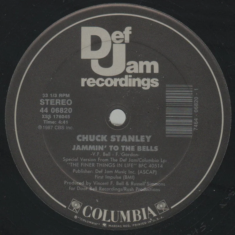 12" Single: Chuck Stanley - Jammin' To The Bells / The Finer Things In Life