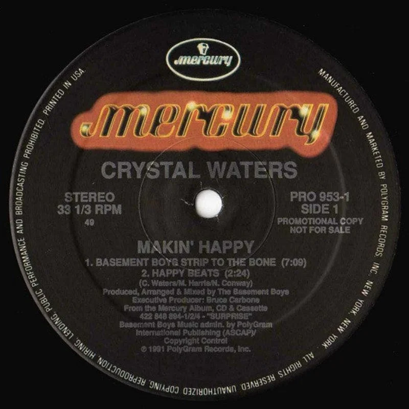 12" Single: Crystal Waters - Makin' Happy