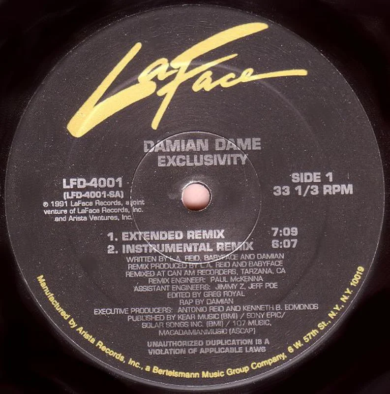 12" Single: Damian Dame - Exclusivity