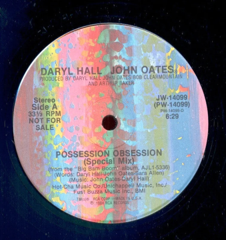 12" Single: Daryl Hall & John Oates - Possession Obsession