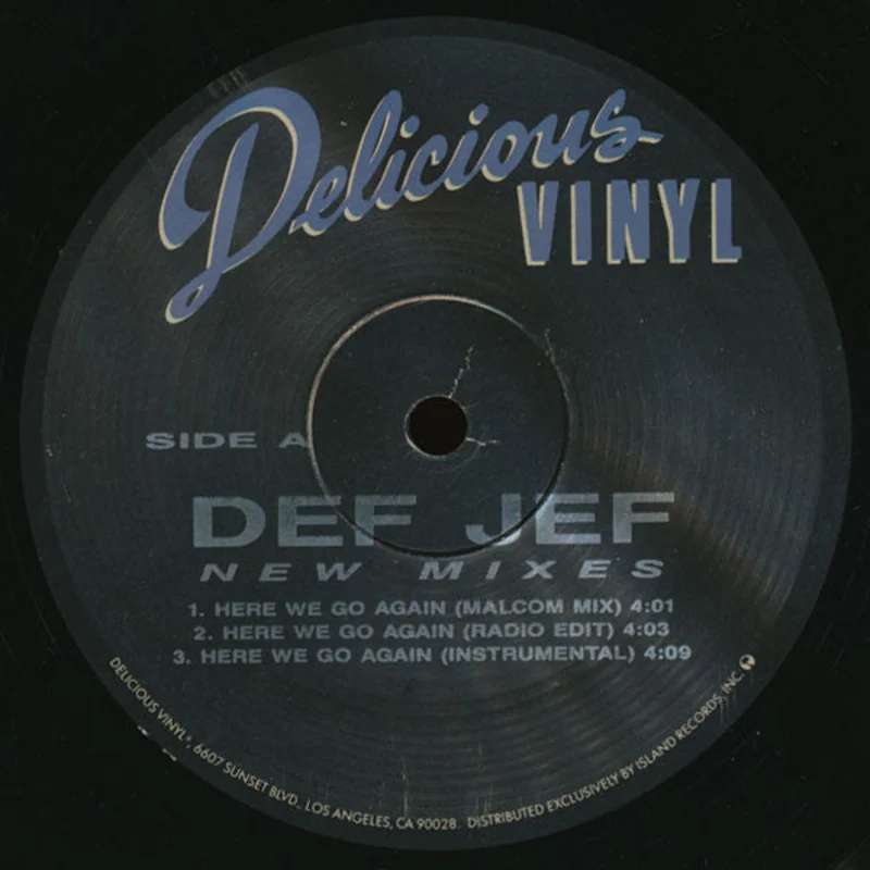 12" Single: Def Jef - Here We Go Again (New Mixes)