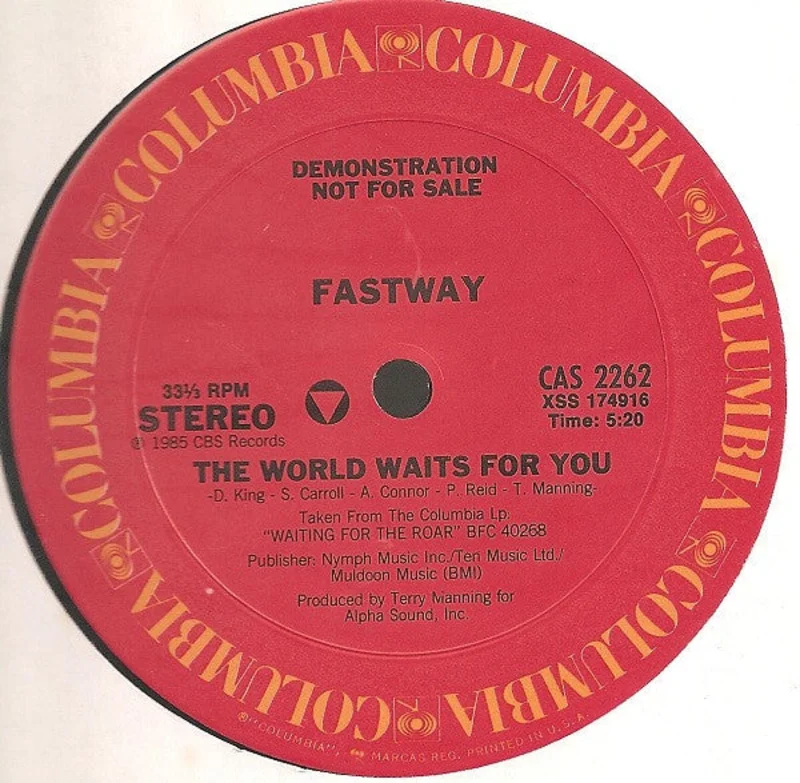 12" Single: Fastway - The World Waits For You