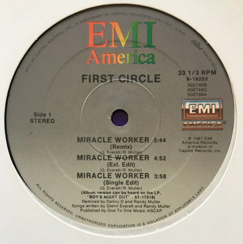 12" Single: First Circle - Miracle Worker