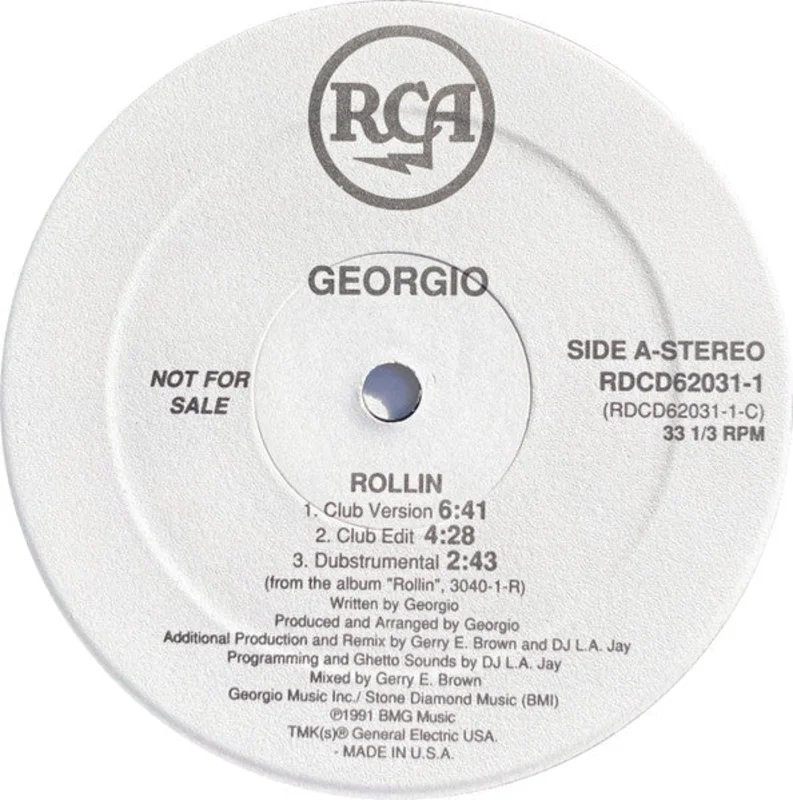 12" Single: Georgio - Rollin