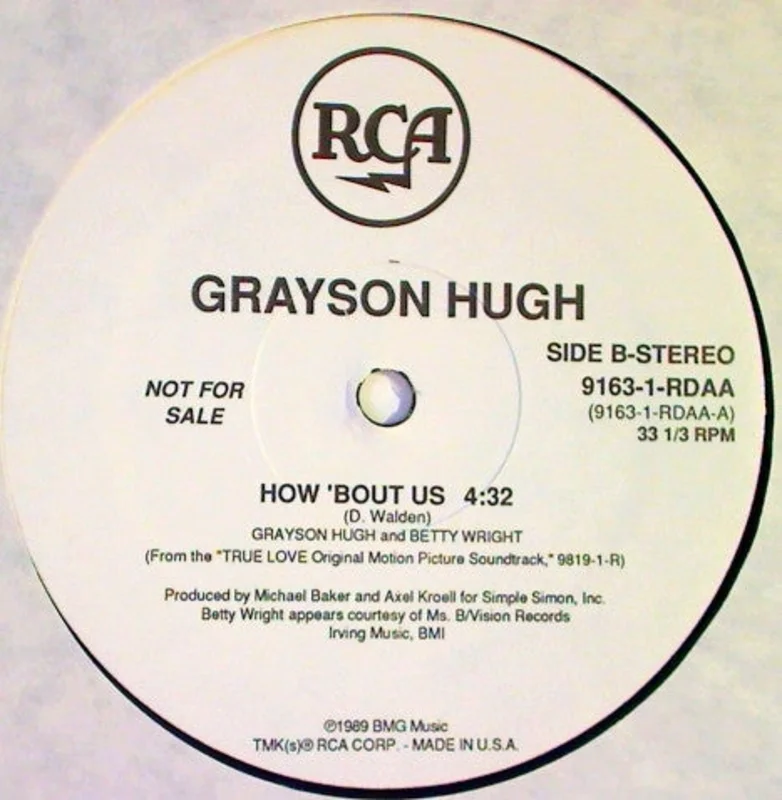 12" Single: Grayson Hugh - How 'Bout Us