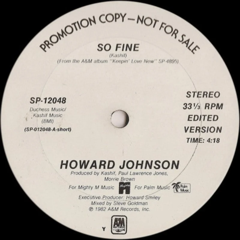 12" Single: Howard Johnson - So Fine