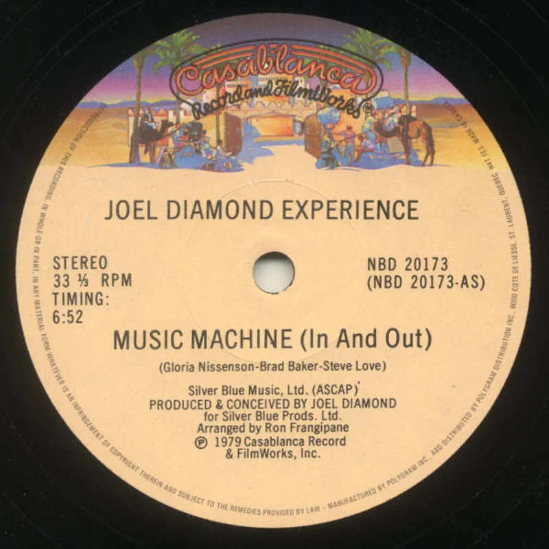 12" Single: Joel Diamond Experience - Music Machine (In And Out)