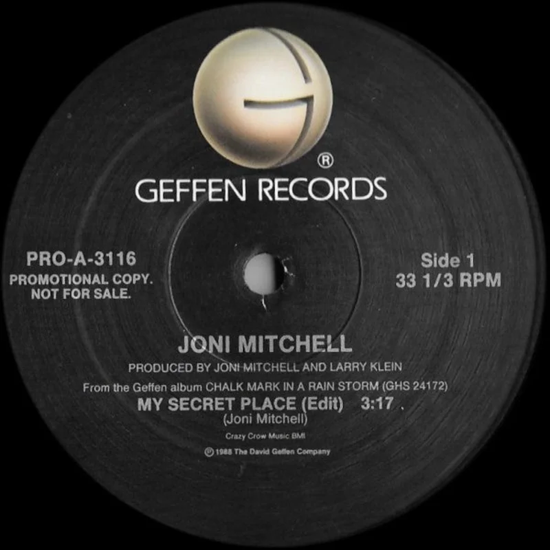 12" Single: Joni Mitchell - My Secret Place