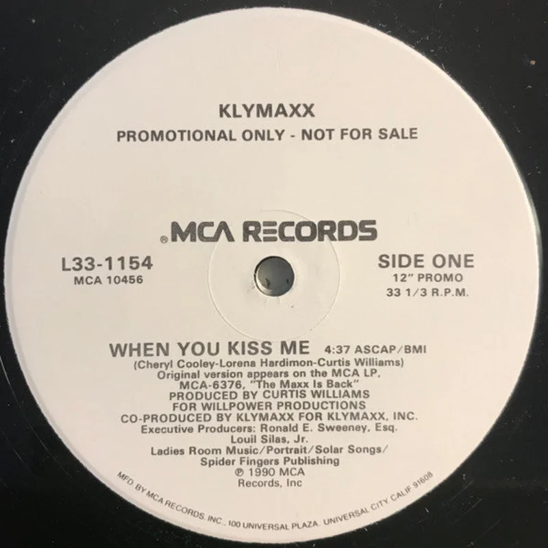 12" Single: Klymaxx - When You Kiss Me