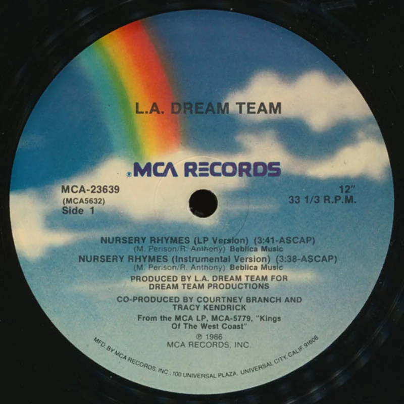 12" Single: L.A. Dream Team - Nursery Rhymes