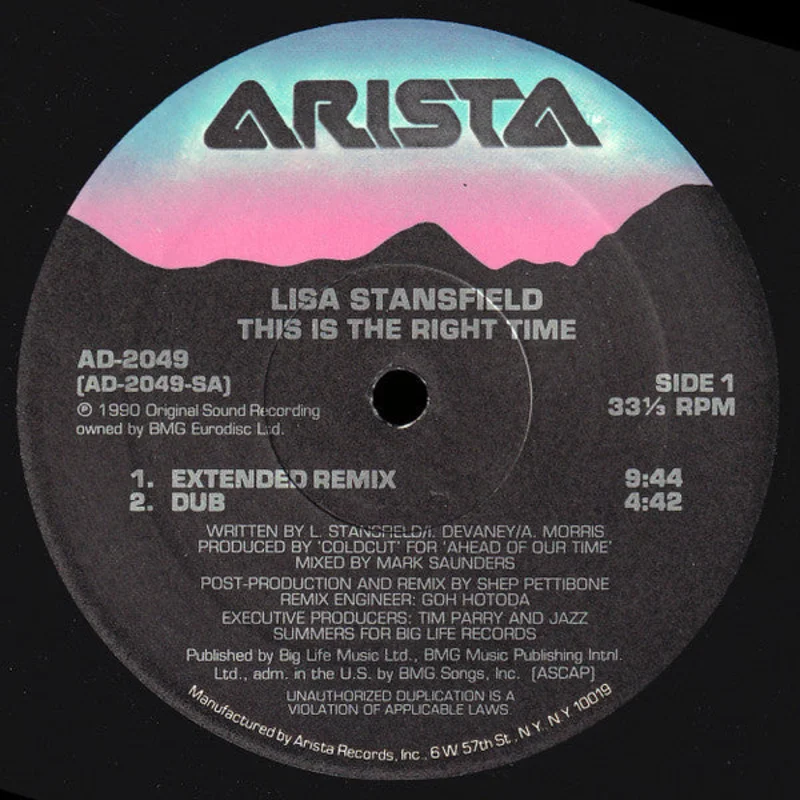 12" Single: Lisa Stansfield - This Is The Right Time