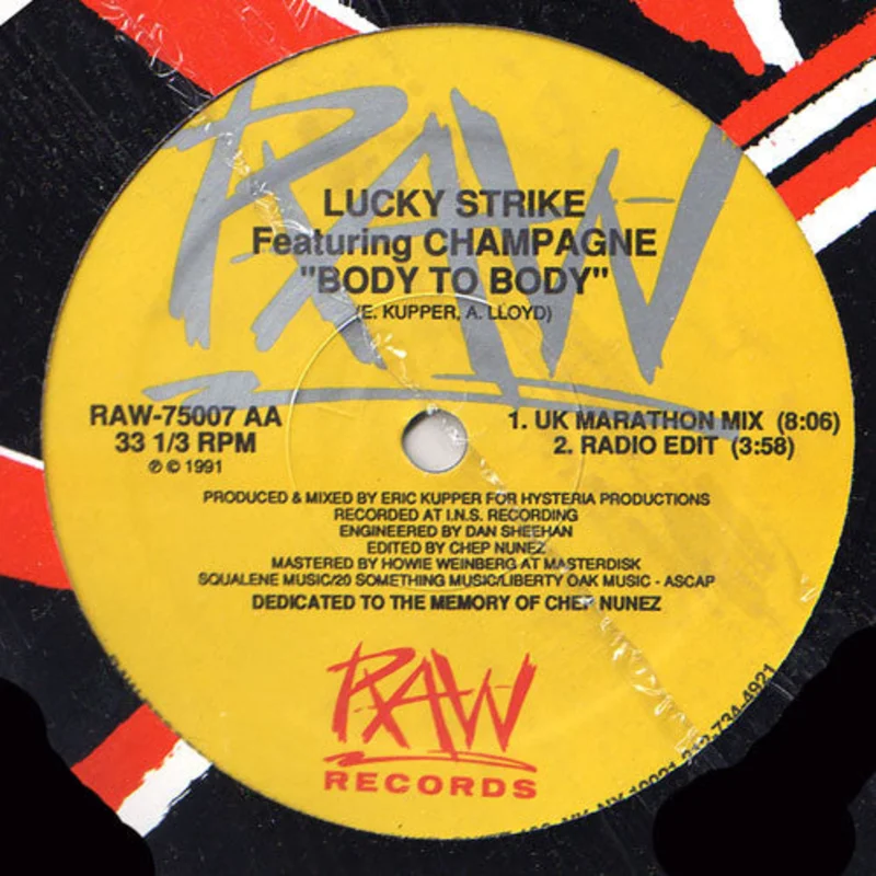 12" Single: Lucky Strike, Champagne - Body To Body