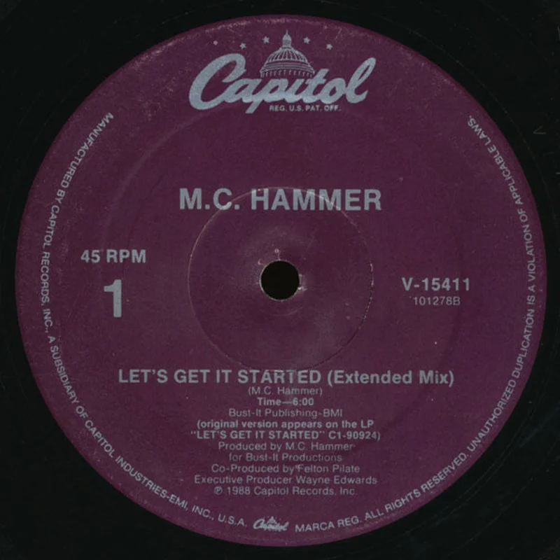 12" Single: MC Hammer - Let's Get It Started