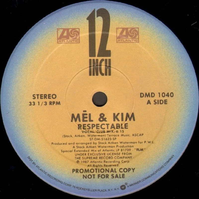 12" Single: Mel & Kim - Respectable