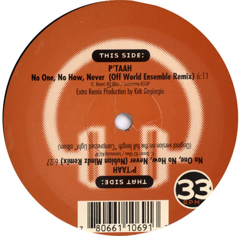 12" Single: P'Taah - No One, No How, Never