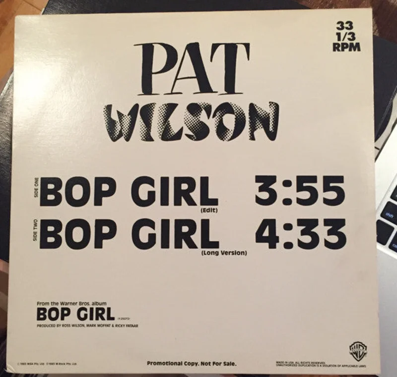 12" Single: Pat Wilson - Bop Girl