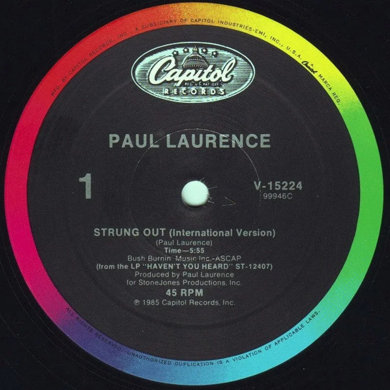 12" Single: Paul Laurence - Strung Out