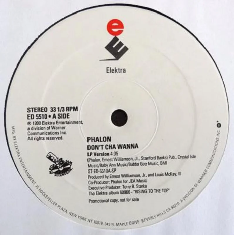 12" Single: Phalon Alexander - Don't Cha Wanna
