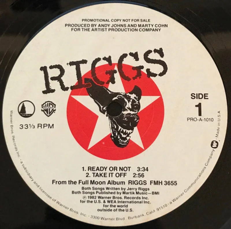 12" Single: Riggs - Ready Or Not