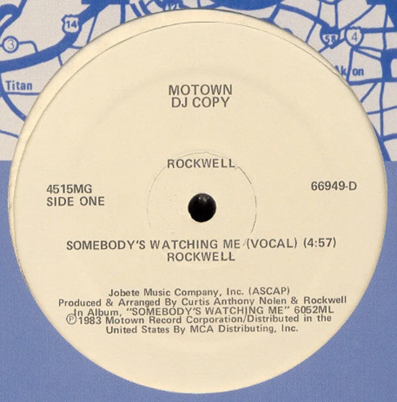 12" Single: Rockwell - Somebody's Watching Me