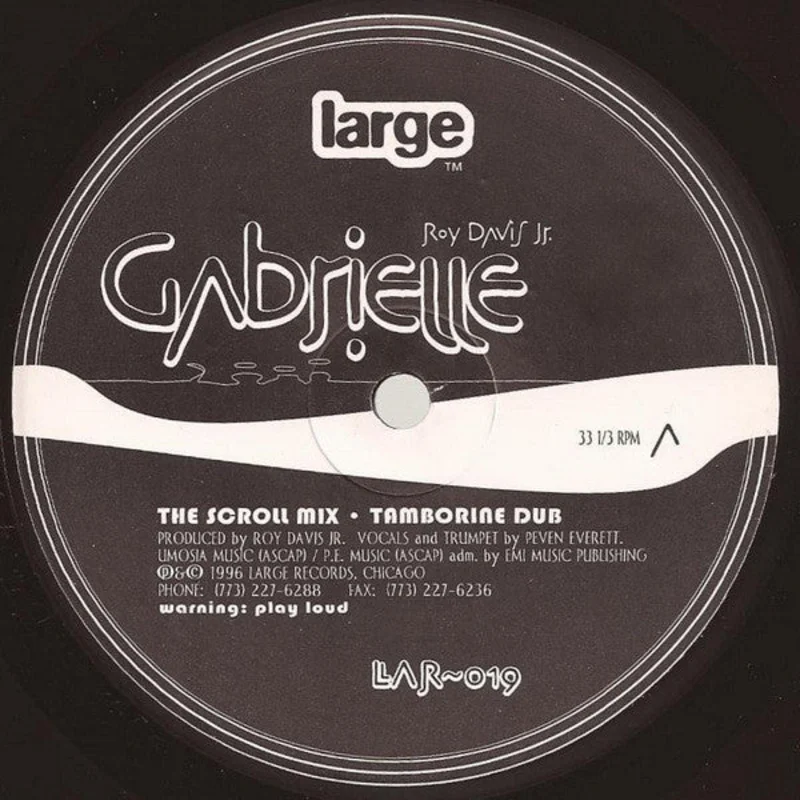12" Single: Roy Davis Jr. - Gabrielle