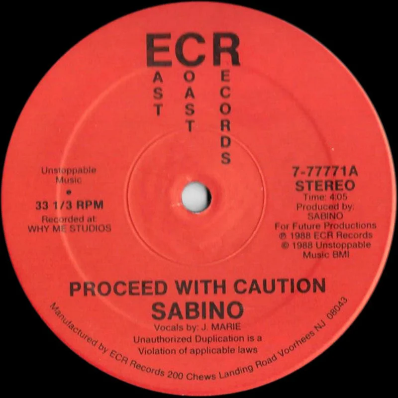 12" Single: Sabino - Proceed With Caution