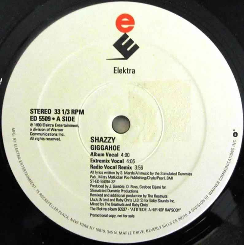 12" Single: Shazzy - Giggahoe