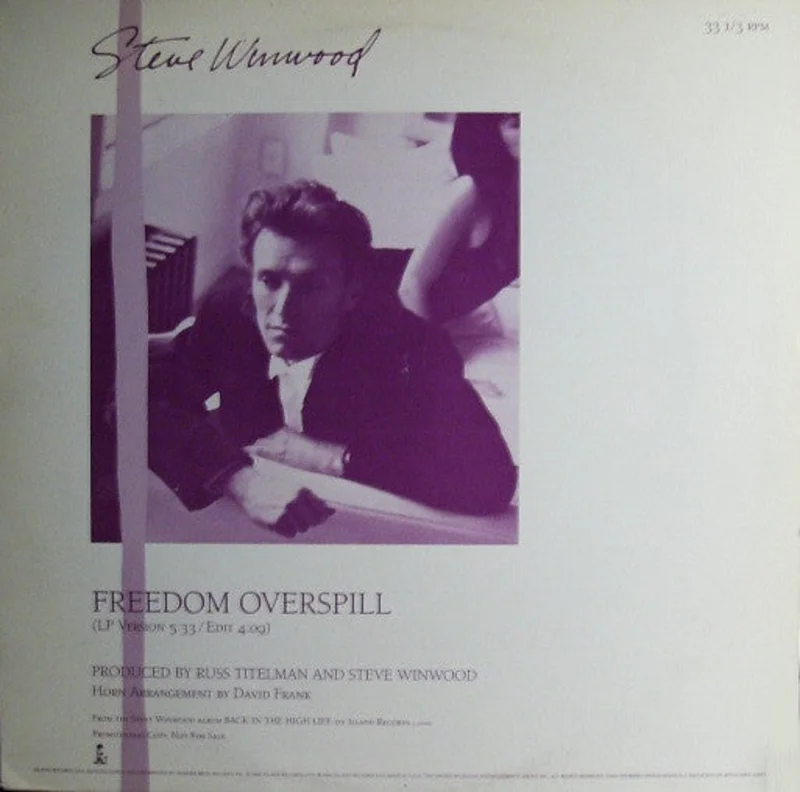 12" Single: Steve Winwood - Freedom Overspill