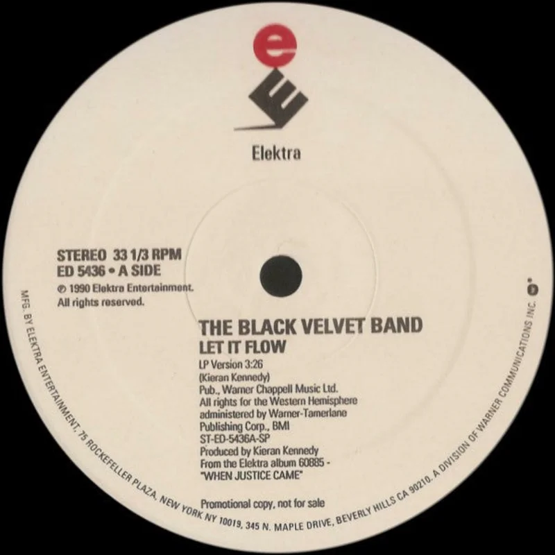 12" Single: The Black Velvet Band - Let It Flow
