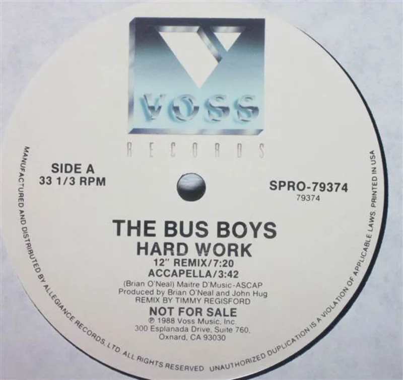 12" Single: The Bus Boys - Hard Work