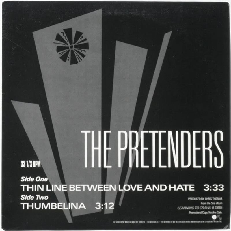 12" Single: The Pretenders - Thin Line Between Love And Hate