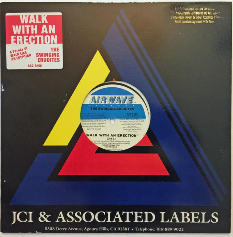 12" Single: The Swinging Erudites - Walk With An Erection