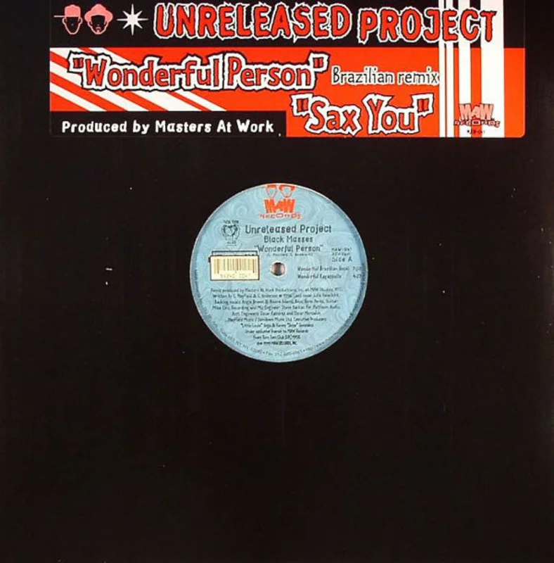 12" Single: Unreleased Project - Wonderful Person / Sax You