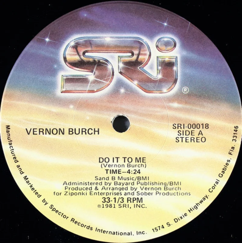 12" Single: Vernon Burch - Do It To Me