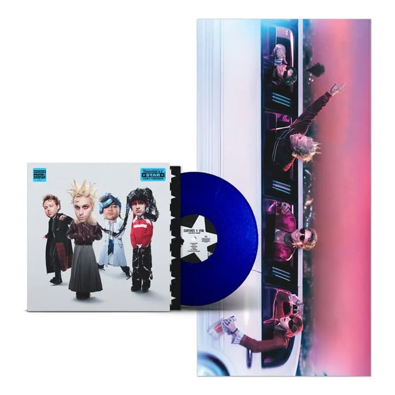 5 Seconds Of Summer Everyones A Star! - Indie Exclusive - Electric Blue Glitter Vinyl - Sealed UK Vinyl LP