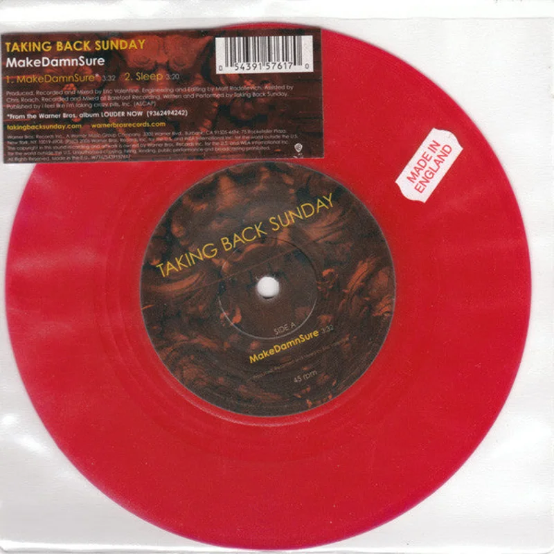 7" Single: Taking Back Sunday - MakeDamnSure