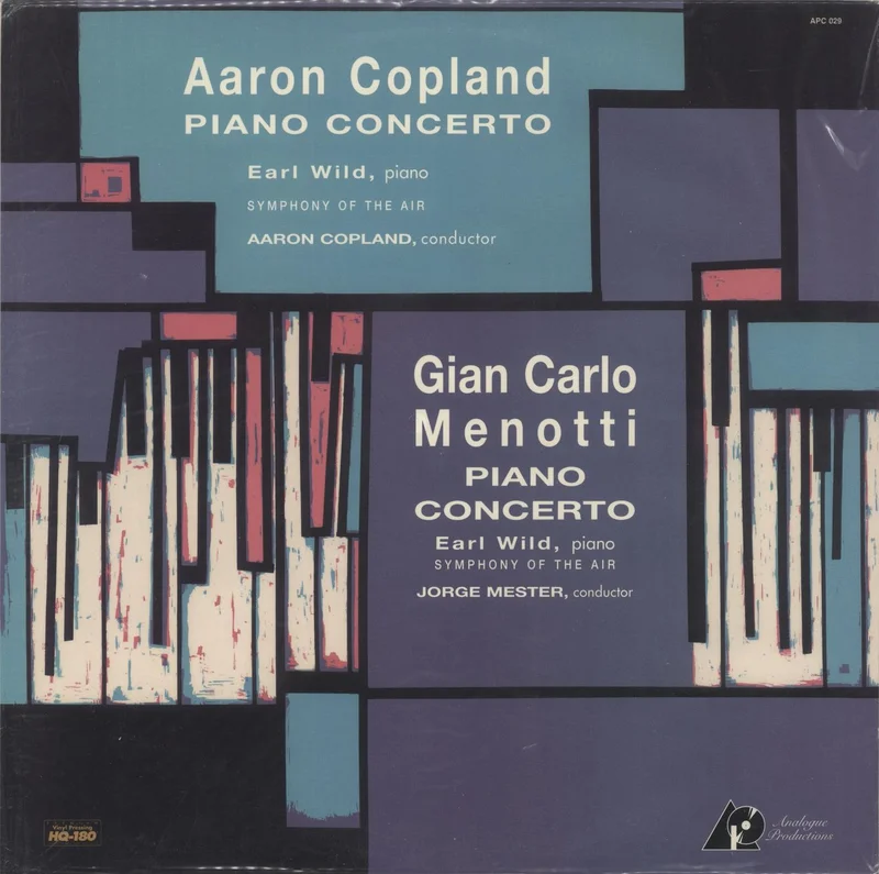 Aaron Copland Piano Concerto - 180gm - Sealed US Vinyl LP