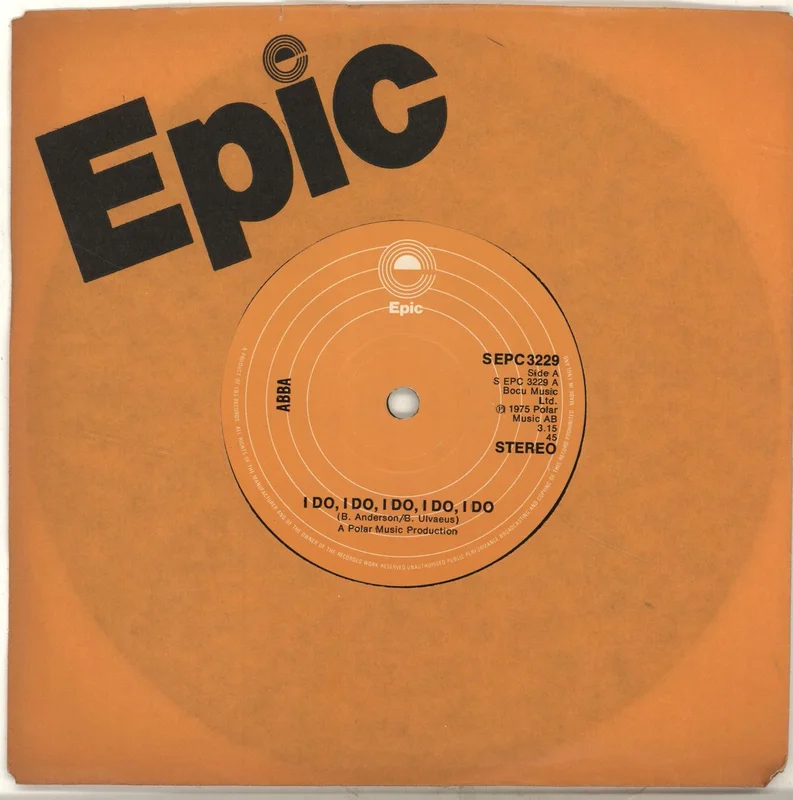 Abba I Do I Do I Do I Do I Do - 2nd UK 7" vinyl