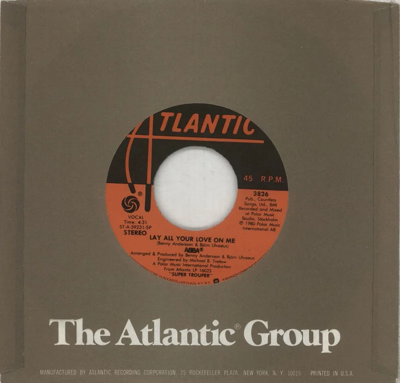 Abba On And On And On US 7" vinyl
