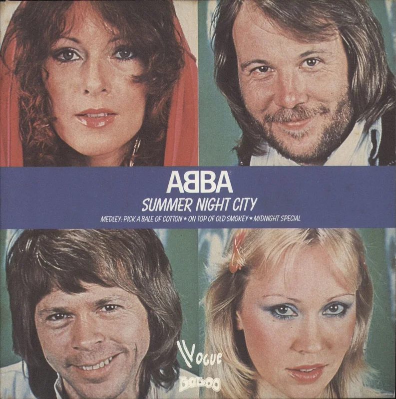 Abba Summer Night City - EX French 7" vinyl