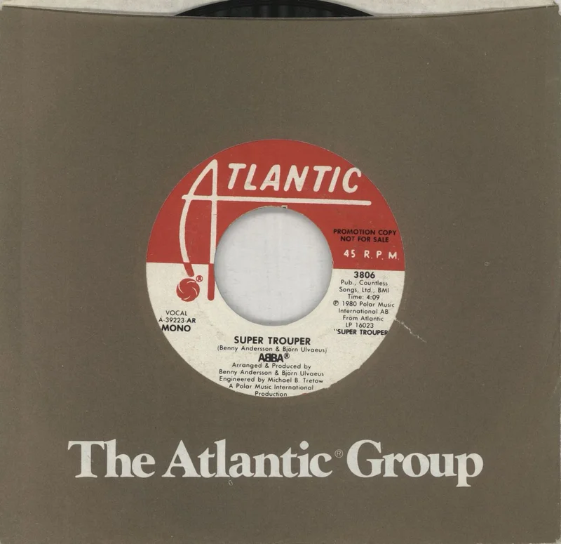 Abba Super Trouper US Promo 7" vinyl